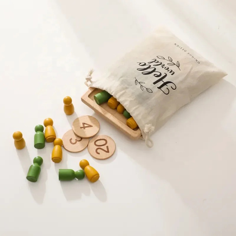 Woody Buddy - Counting Pegs - Natural