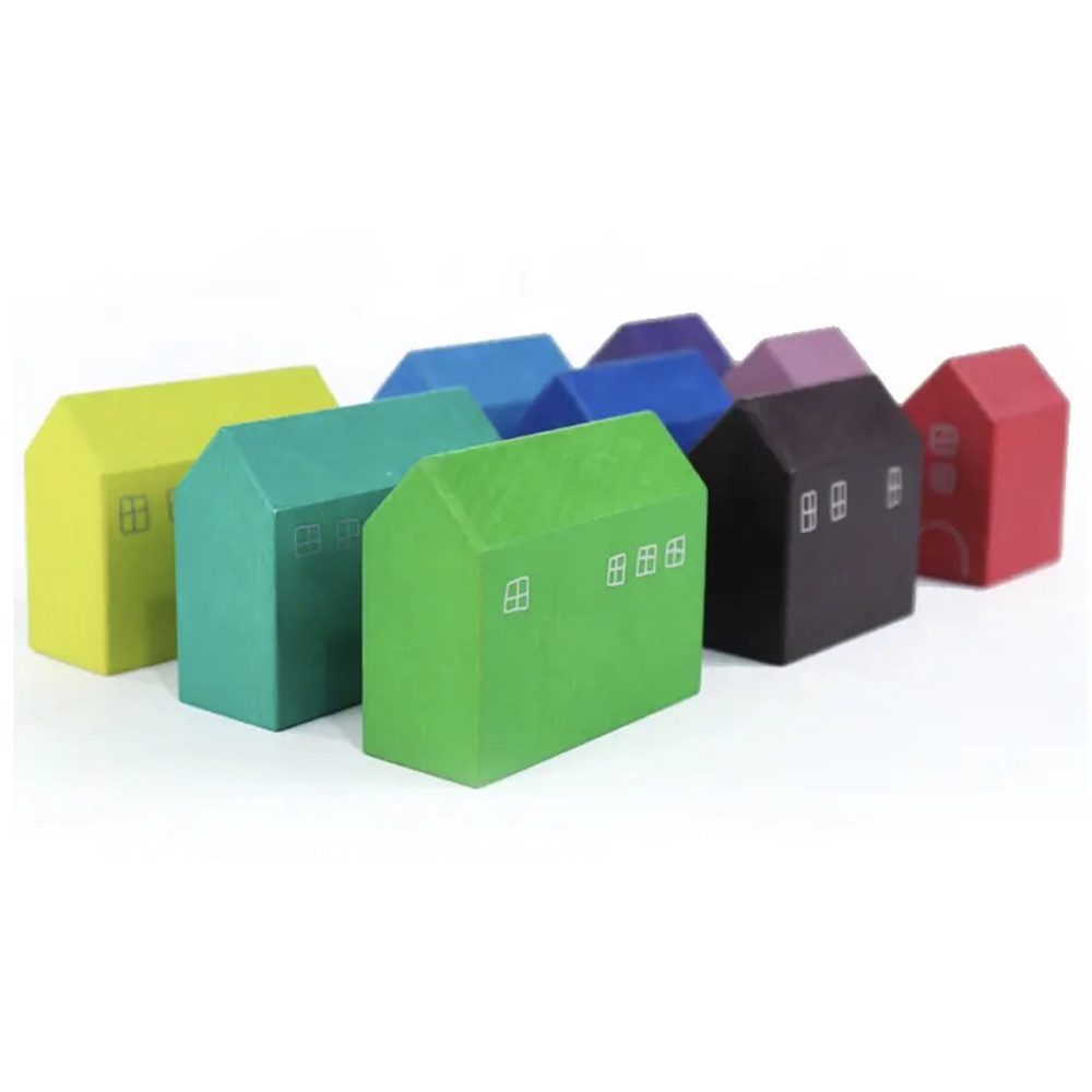 Woody Buddy - Rainbow Houses Set
