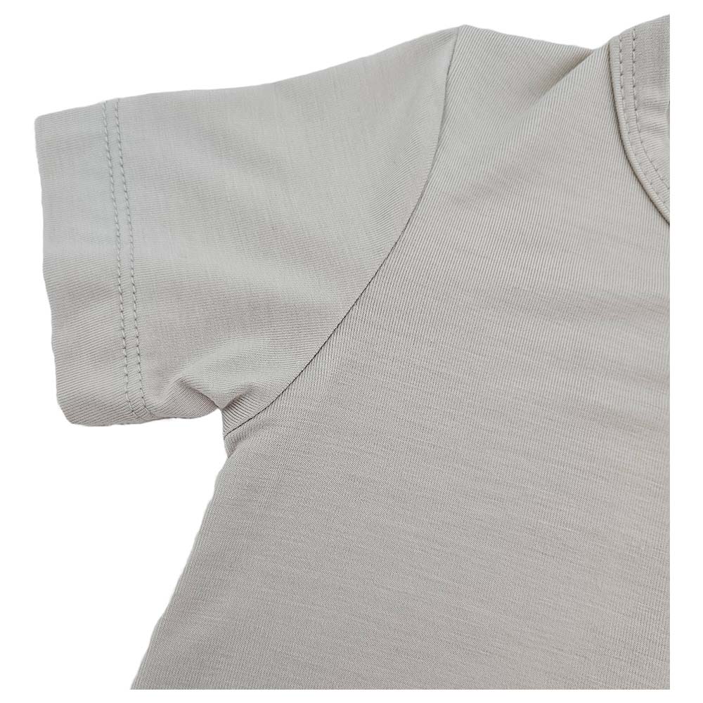 Issy & Lilo Short Sleeve Bamboo T-Shirt and Shorts Apricot - 2 Pcs