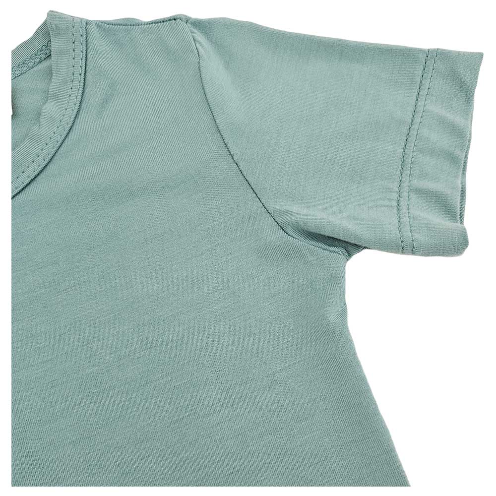 Issy & Lilo Short Sleeve Bamboo T-Shirt and Shorts Jade - 2 Pcs