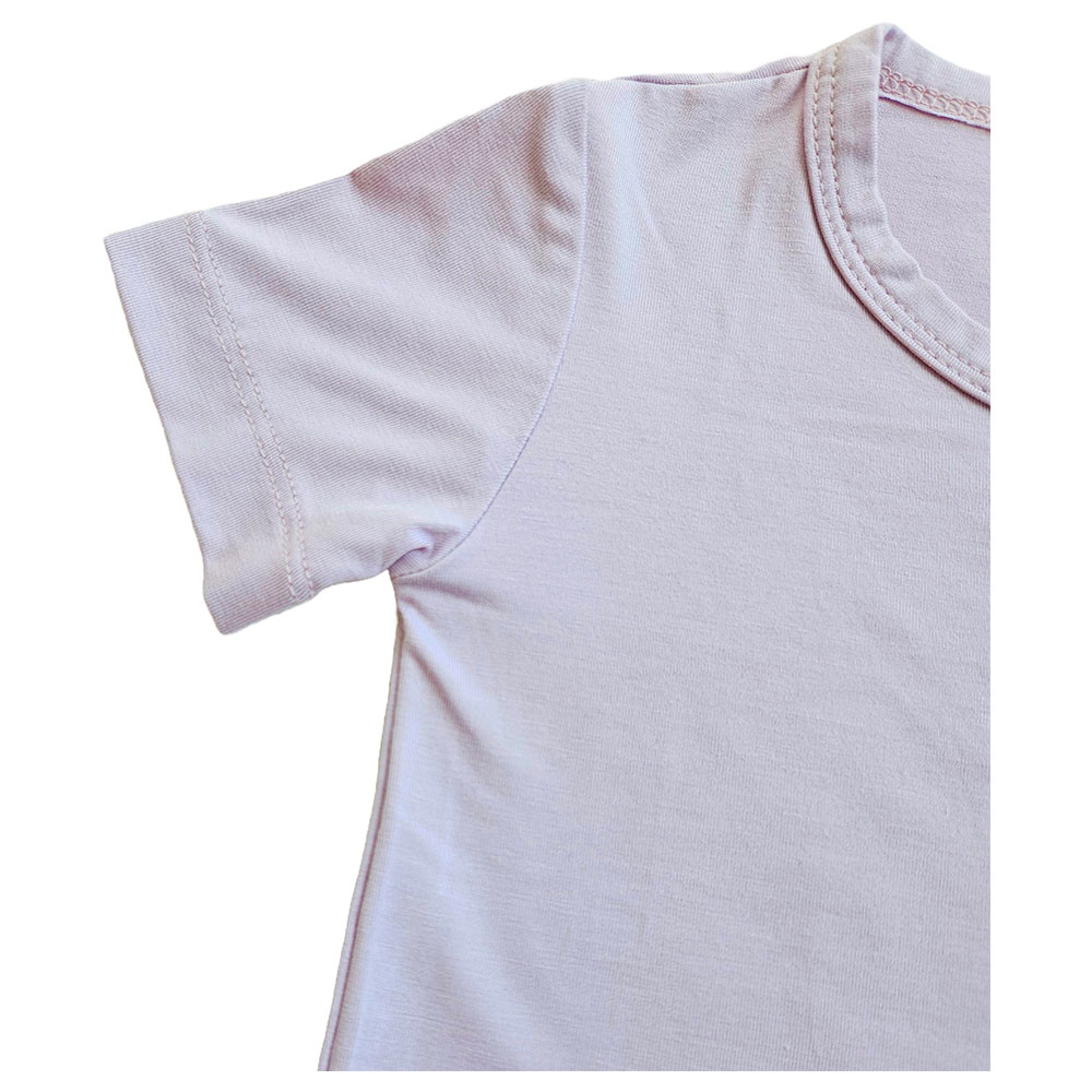 Issy & Lilo Short Sleeve Bamboo T-Shirt and Shorts - Lavender - 2 Pcs