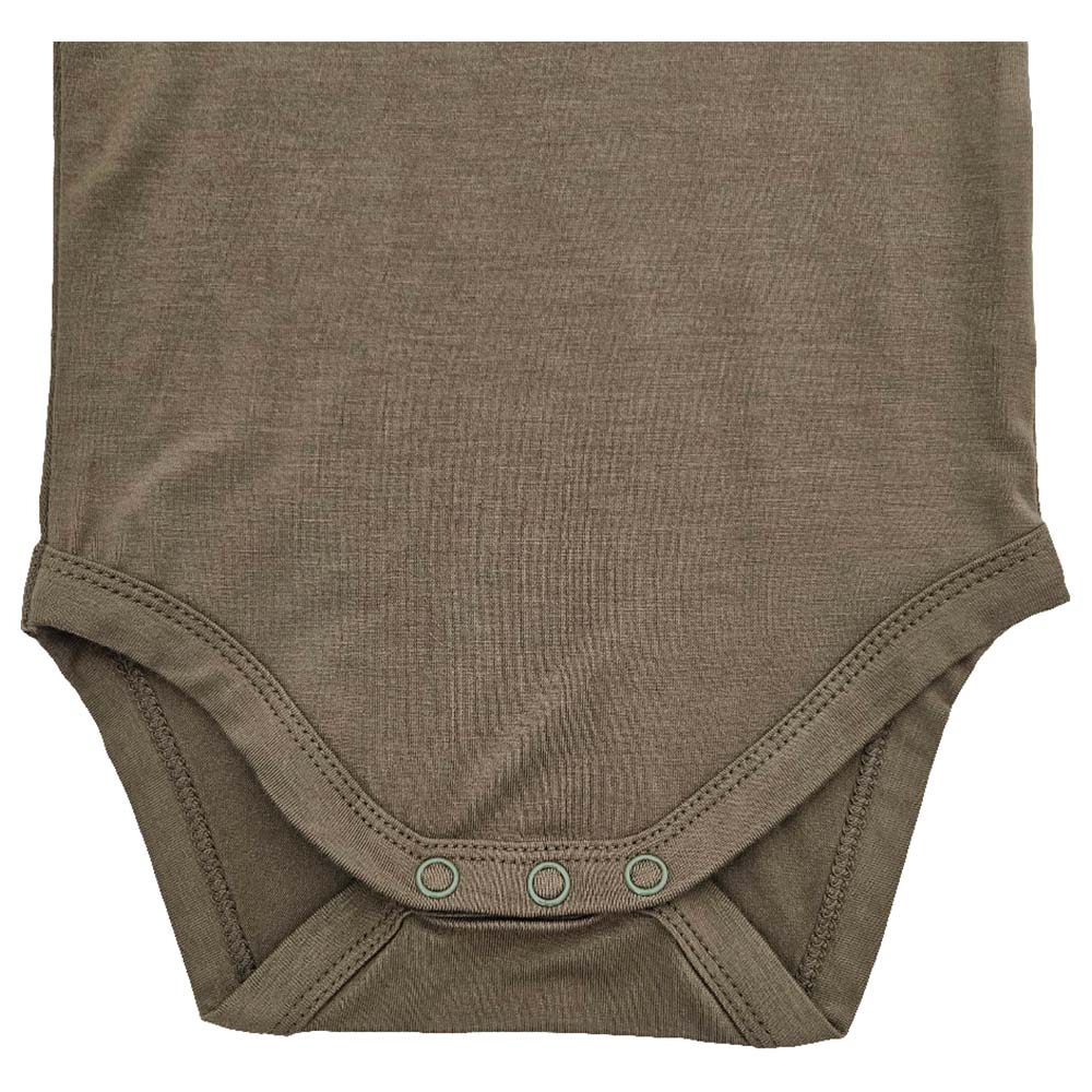 Issy & Lilo Sleeveless Bamboo Bodysuit Olive - Green