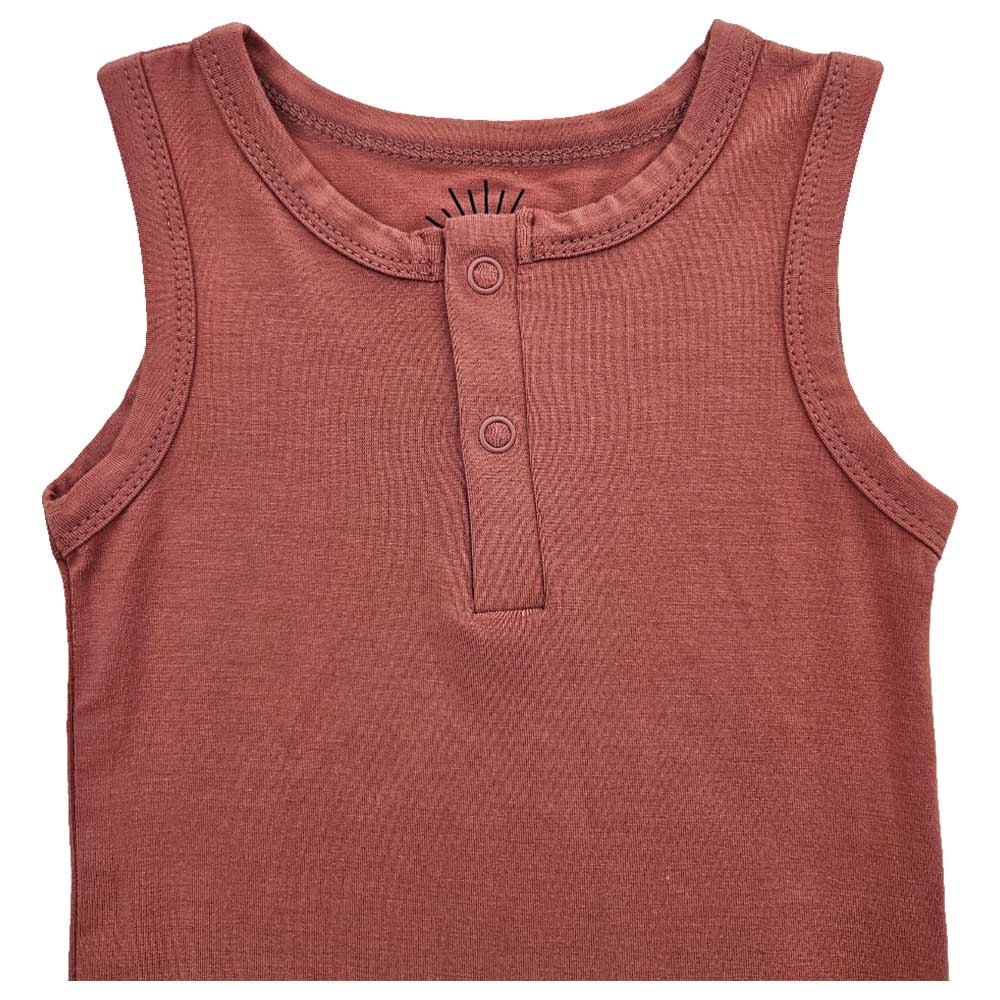 Issy & Lilo Sleeveless Bamboo Bodysuit Very Berry