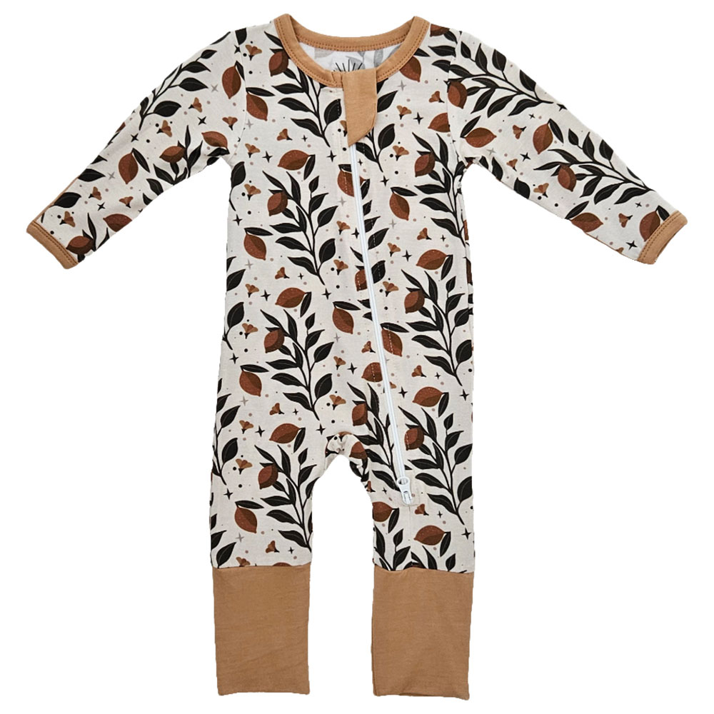Issy & Lilo Smart Bamboo Zipper Romper Lemon Party
