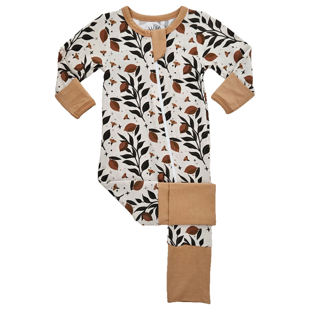Issy & Lilo Smart Bamboo Zipper Romper Lemon Party