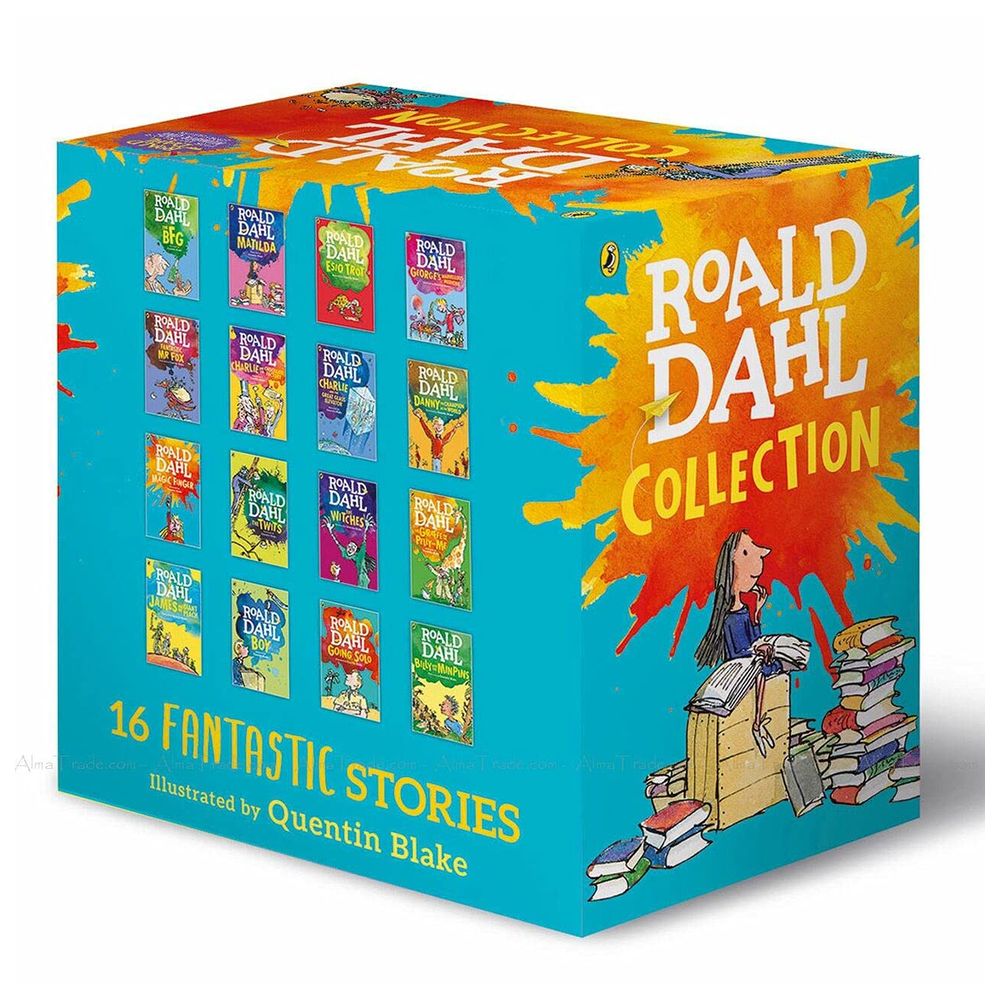 Roald Dahl Collection Box Set of 16 Books