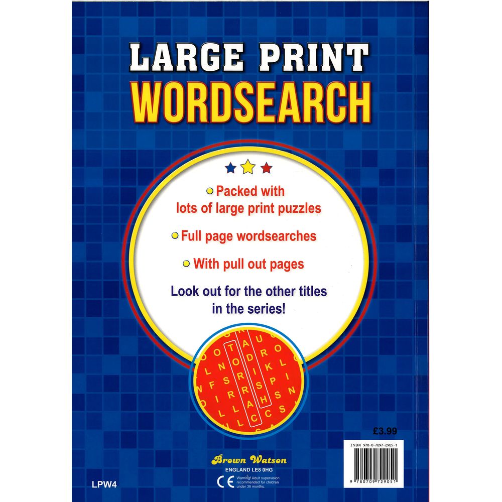 Large Print Wordsearch Puzzle Book 