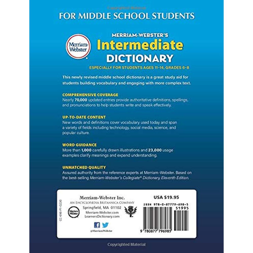 Merriam-Webster's Intermediate Dictionary