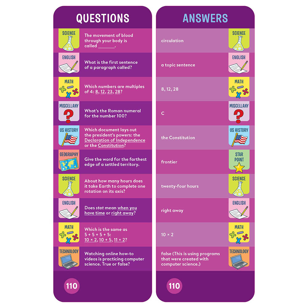 Brain Quest 4th Grade Smart Cards Revised 5th Edition