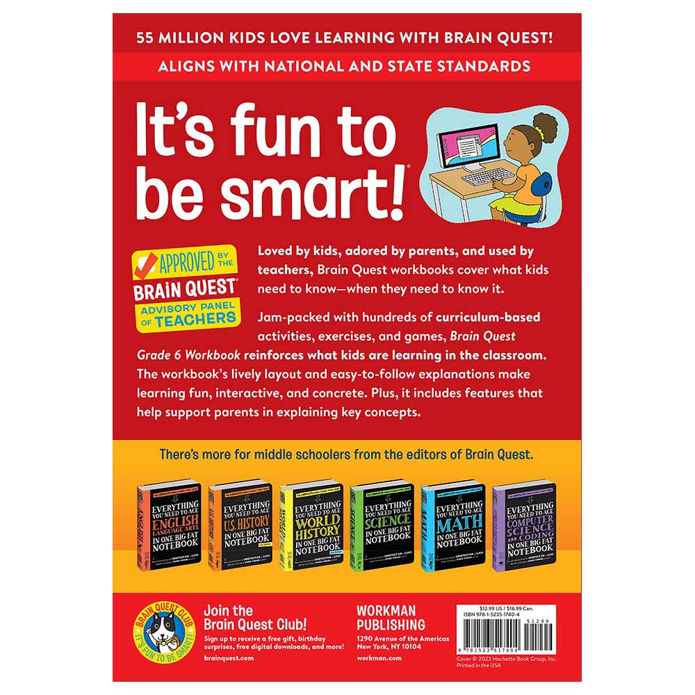 Brain Quest - Workbook: 6th Grade Revised Edition