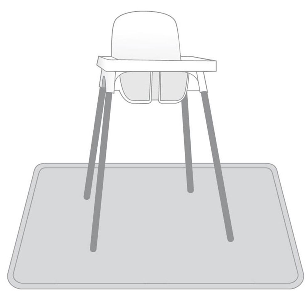 BapronBaby Splash Mat - Grey Minimalist
