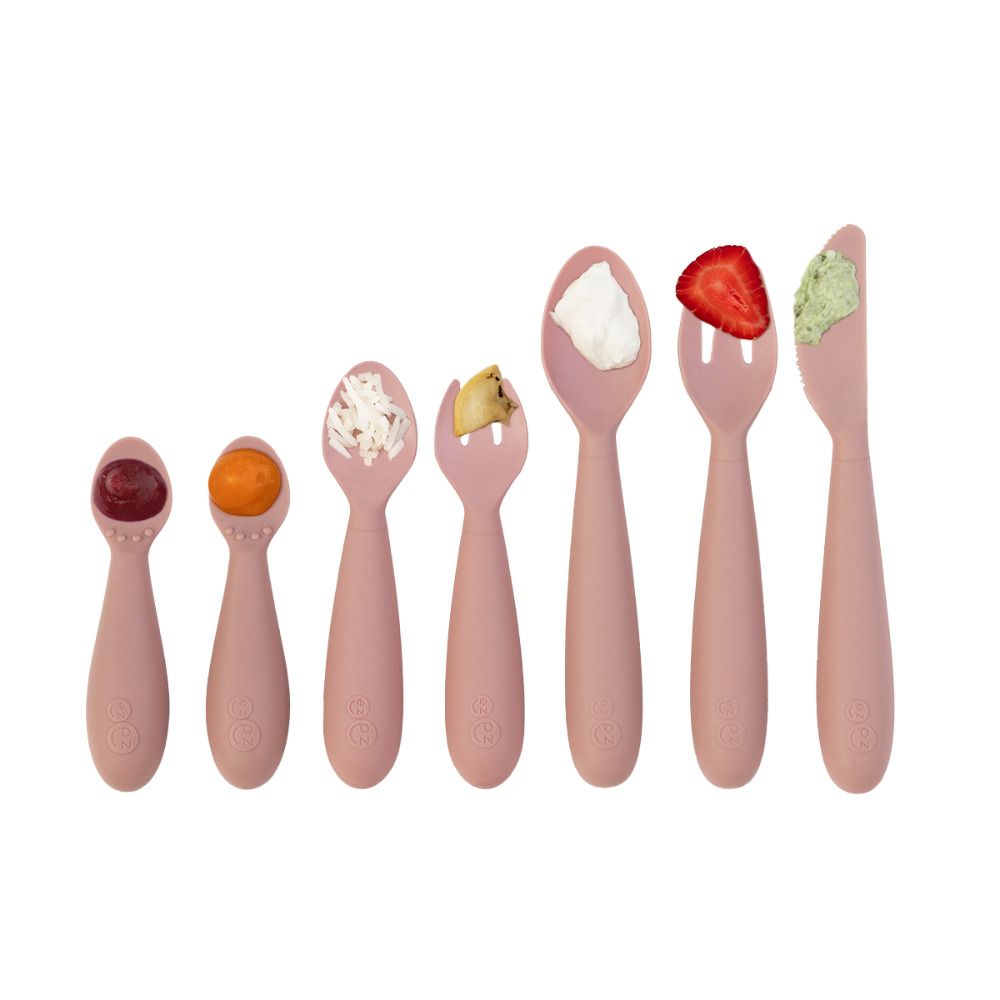 Ezpz Developmental Utensil Set - Blush