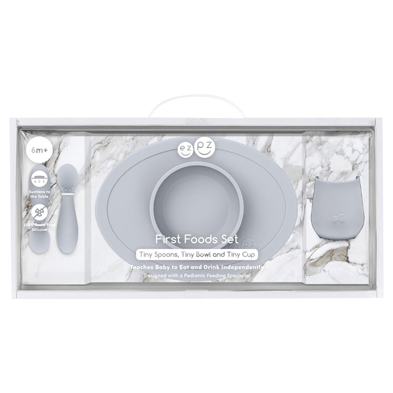 Ezpz - First Food Set - Pewter