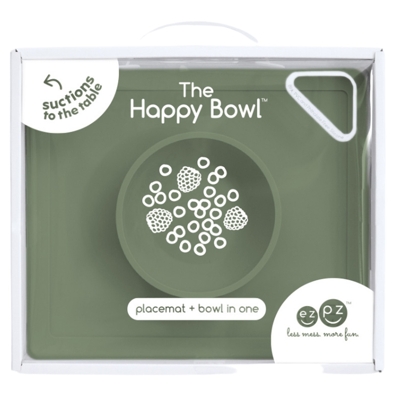 Ezpz - Happy Bowl - Olive