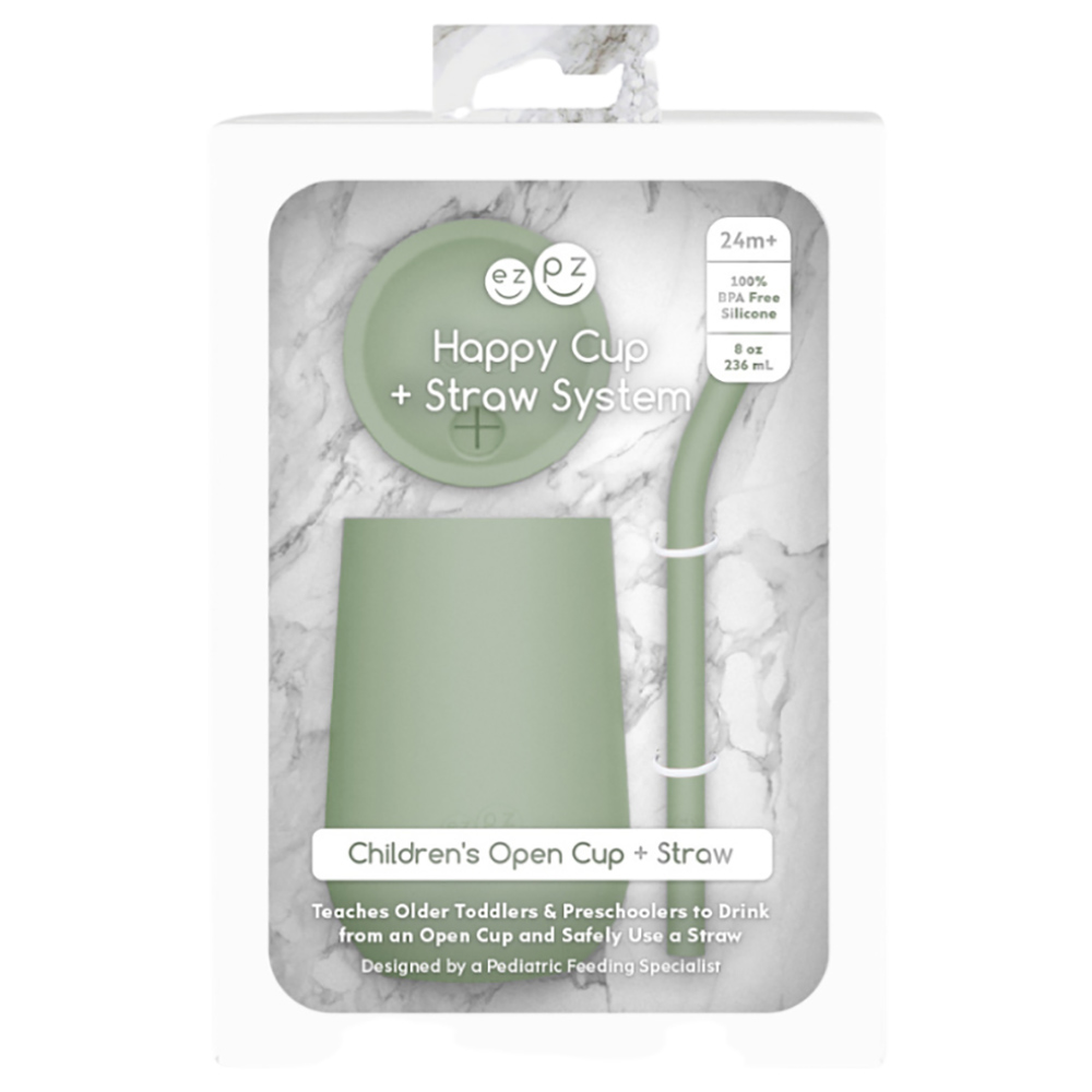 Ezpz - Happy Cup & Straw System - Sage - 236ml