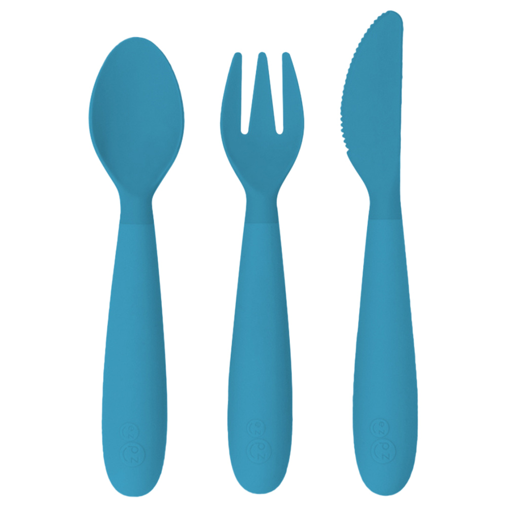 Ezpz Happy Utensils - Blue