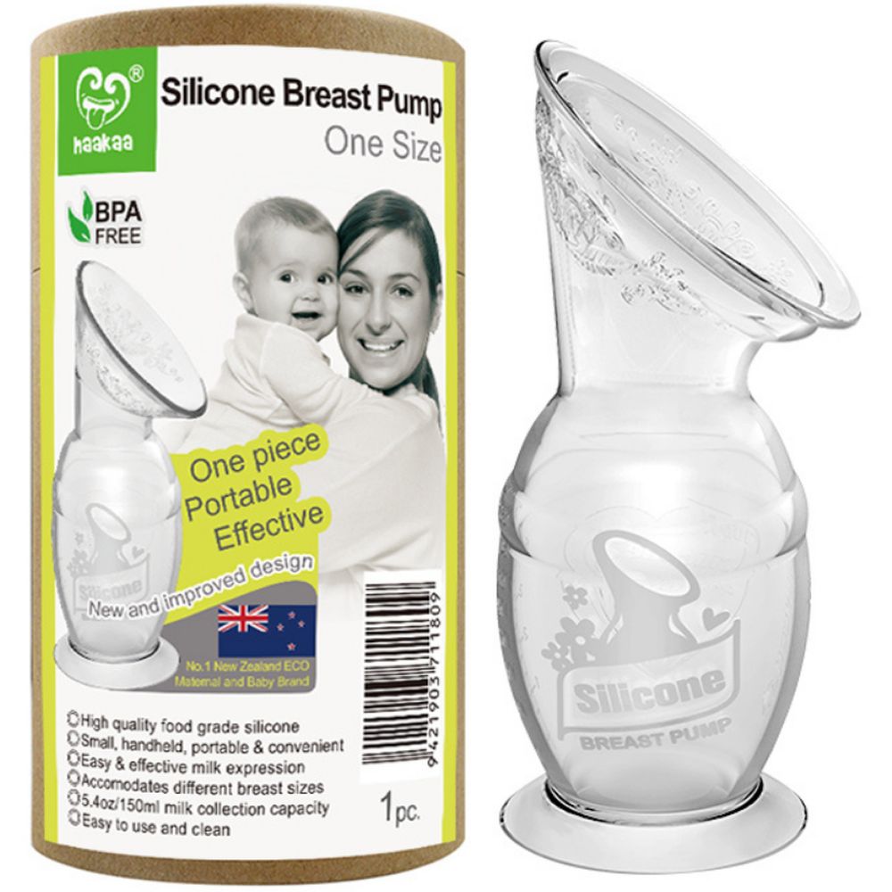 Haakaa - Silicone Breast Pump + Milk Collector (75Ml) - Grey