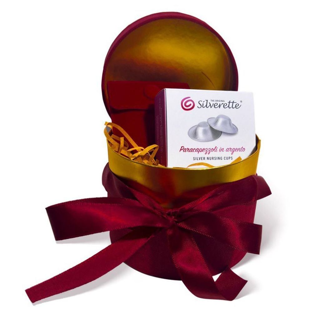 Silverette - Silver Nursing Cups In A Gift Box - Regular (Exclusive)