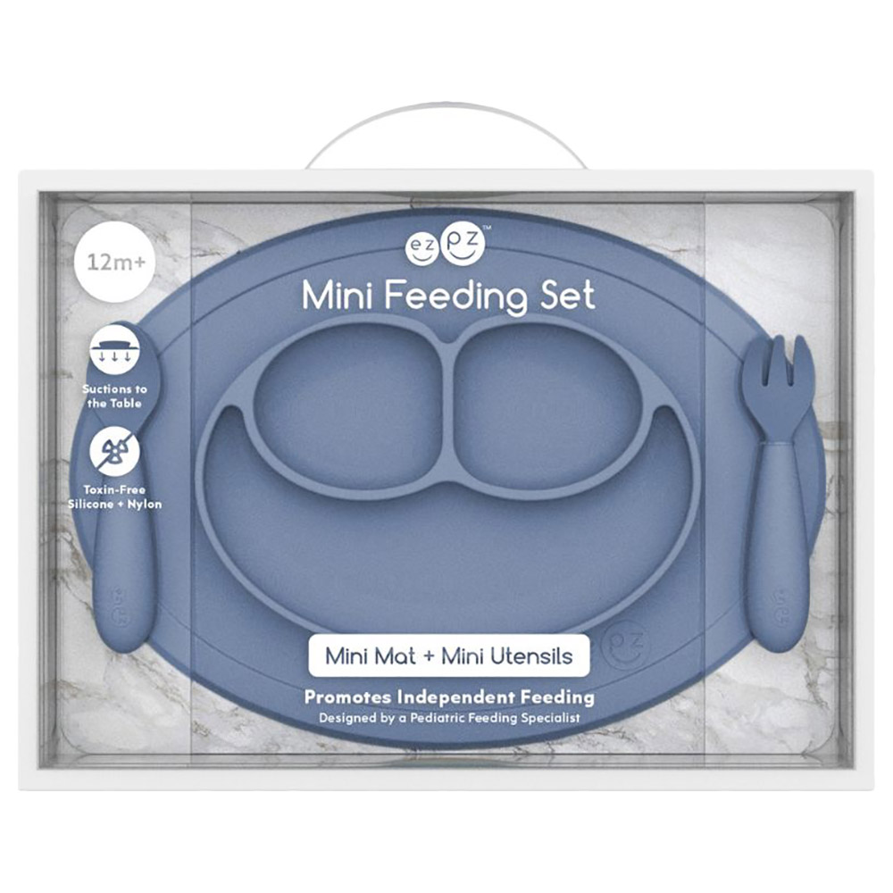 Ezpz - Mini Feeding Set - Indigo