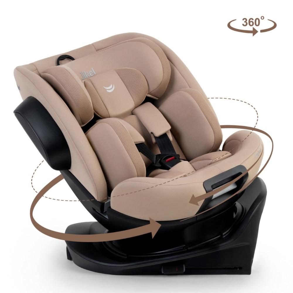 Jikel - Jupiter 360 Degree Slide-Out Car Seat - Beige
