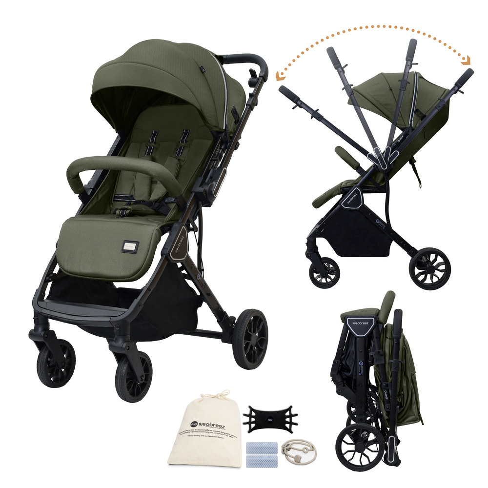 Neobreez - Quint Reversible Stroller Travel Stroller  -  Green