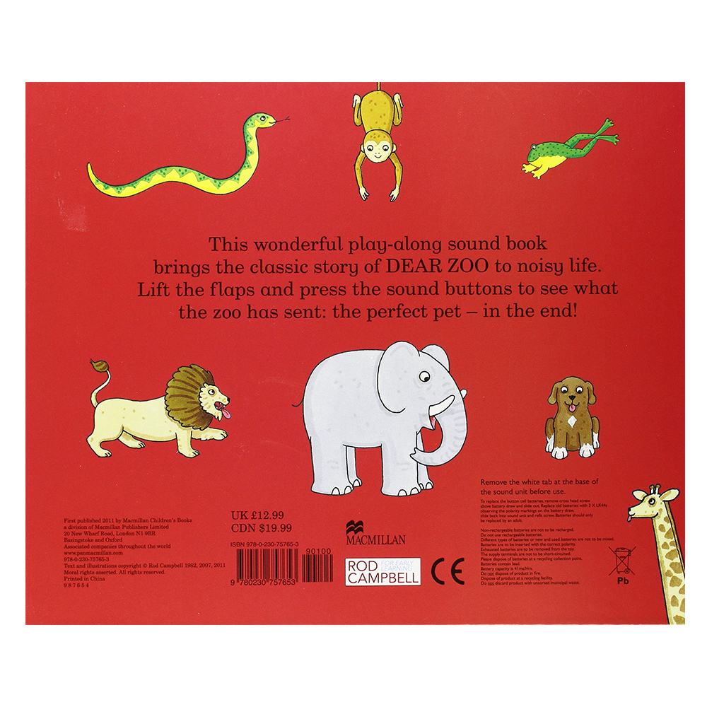 Dear Zoo Noisy Book