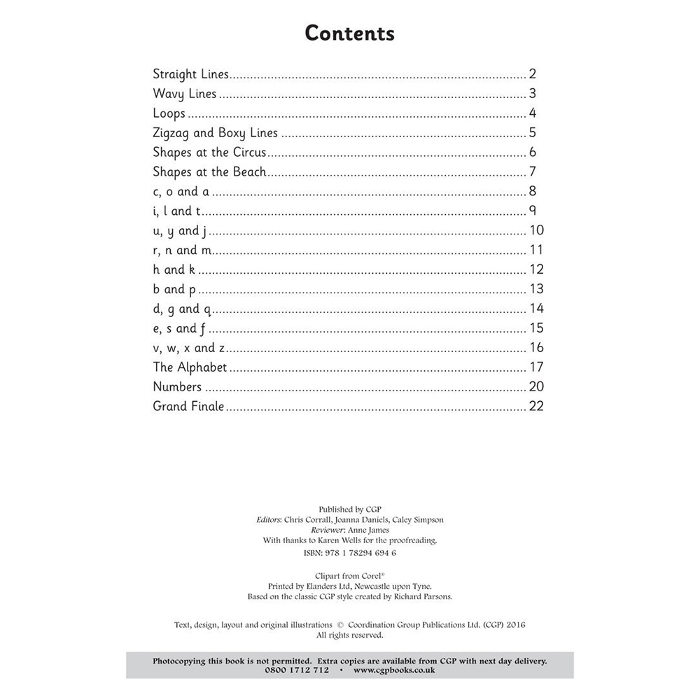 English Targeted Practice Book: Handwriting Reception