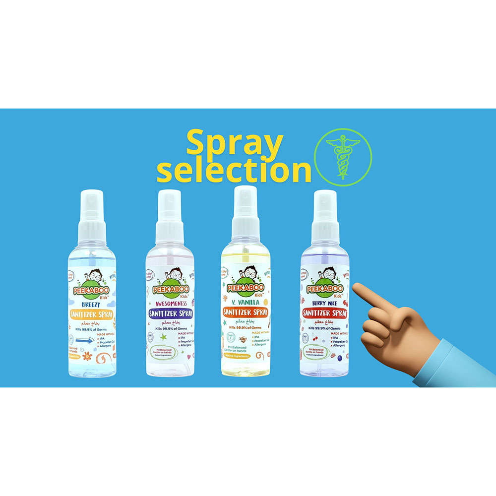Peekaboo - Kids Hand Sanitizer Spray 100 ml - Berry Nice