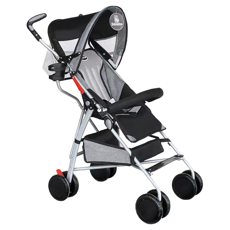 Bebesitos - Umbrella Lightweight Stroller With Multi Reclining Seat - Black