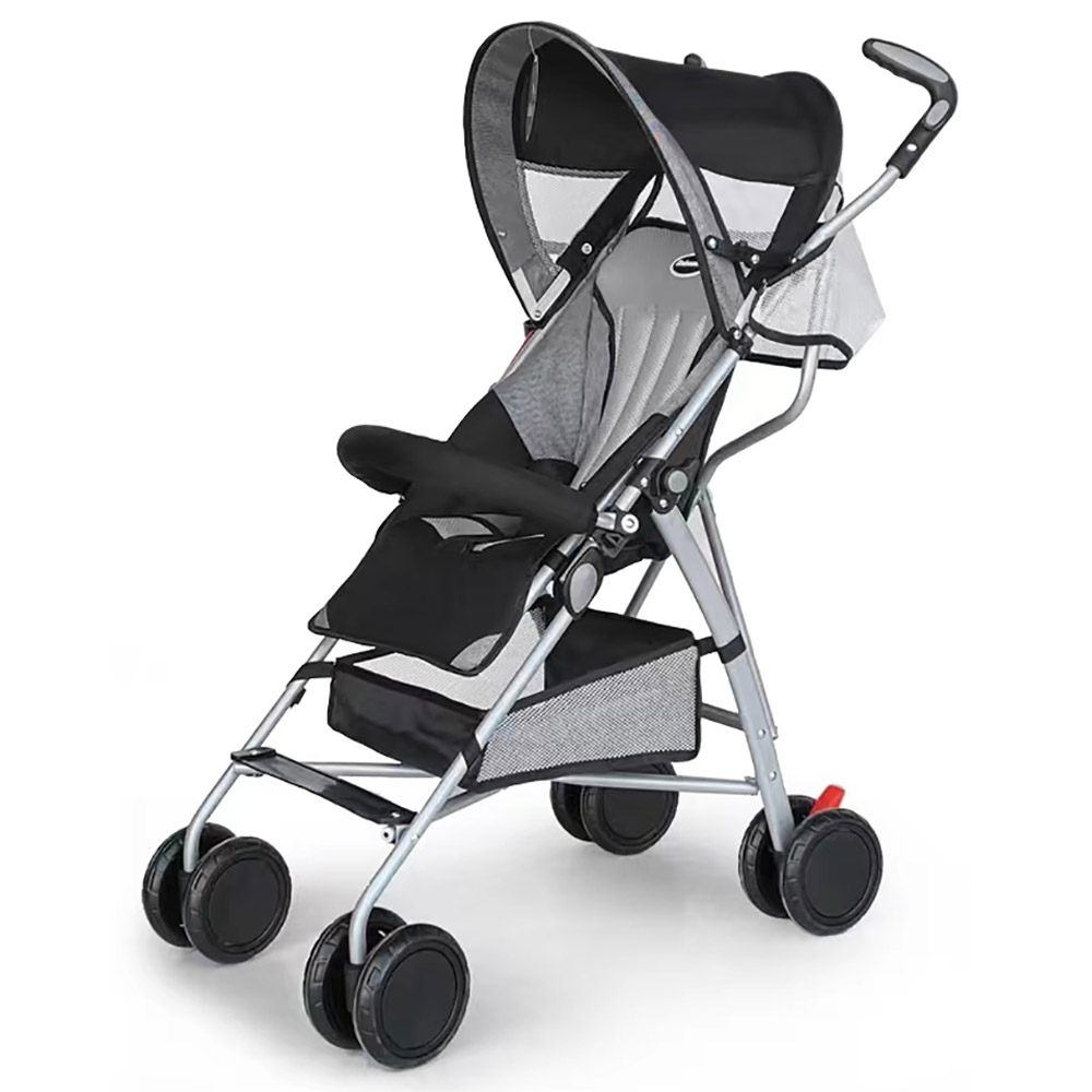 Bebesitos - Umbrella Lightweight Stroller With Multi Reclining Seat - Black