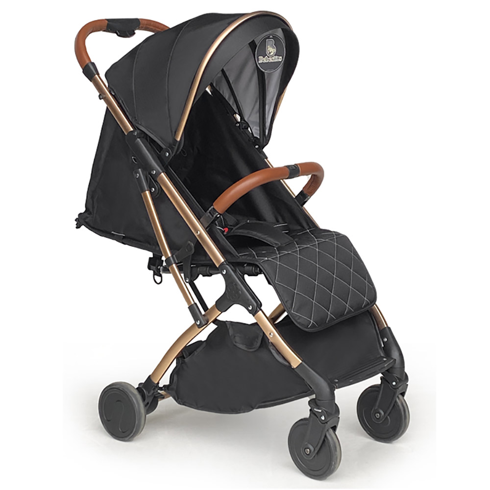 Bebesitos - Chic Travel Cabin Stroller Fast Folding With Hand Trolley - Black
