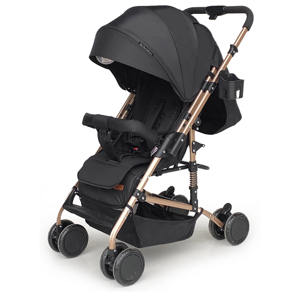 Bebesitos - Reversible Fast Folding Baby Stroller - Black