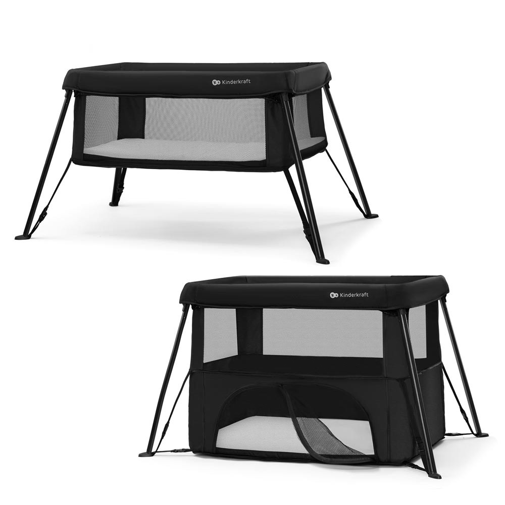 Kinderkraft Cami 3-In-1 Baby Cot - Black