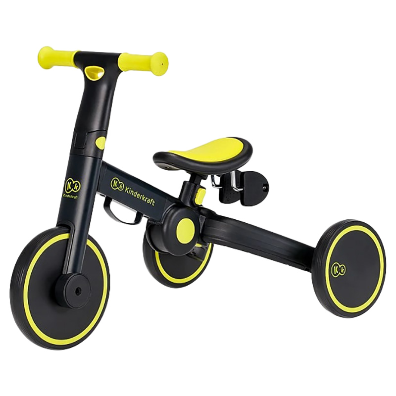 Kinderkraft - 4Trike 3-in-1 Folding Tricycle 1-5Y - Black Volt