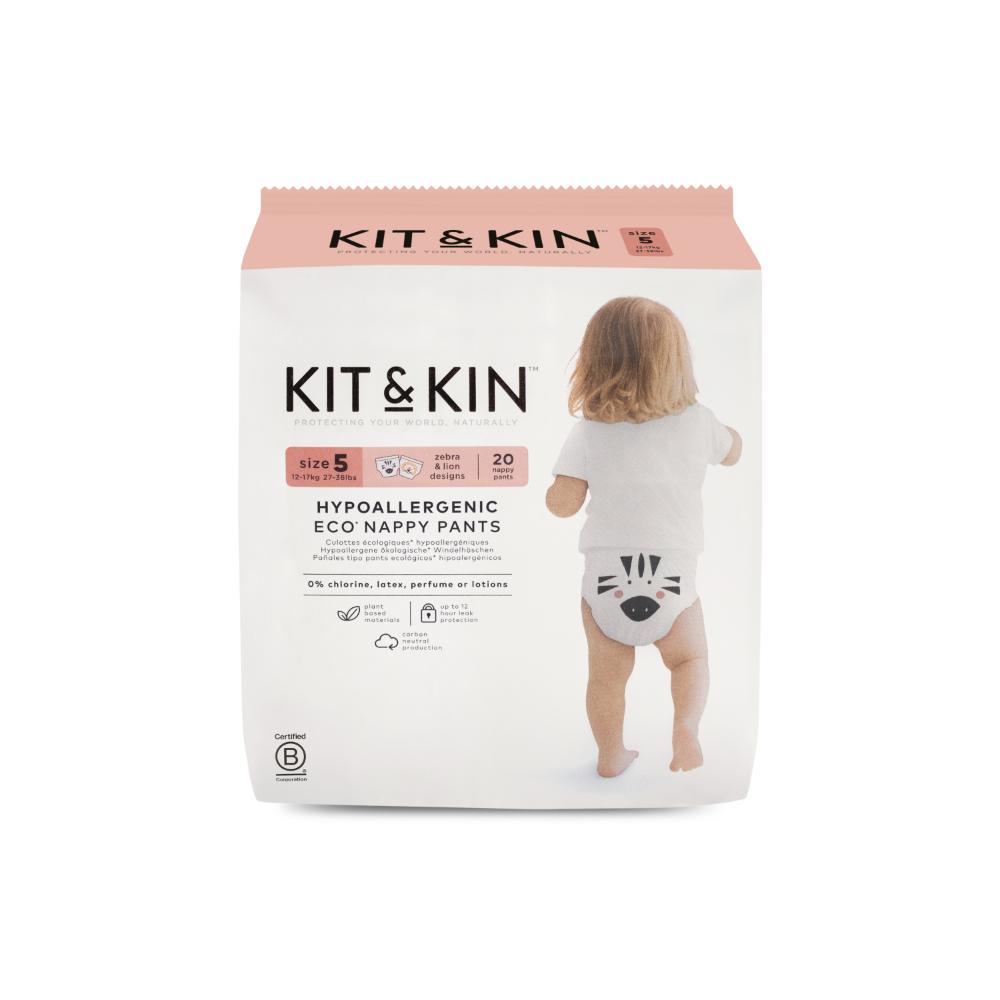 Kit & Kin - Eco Pull Up Diapers Size 5 Junior 12-17kg - 20pcs