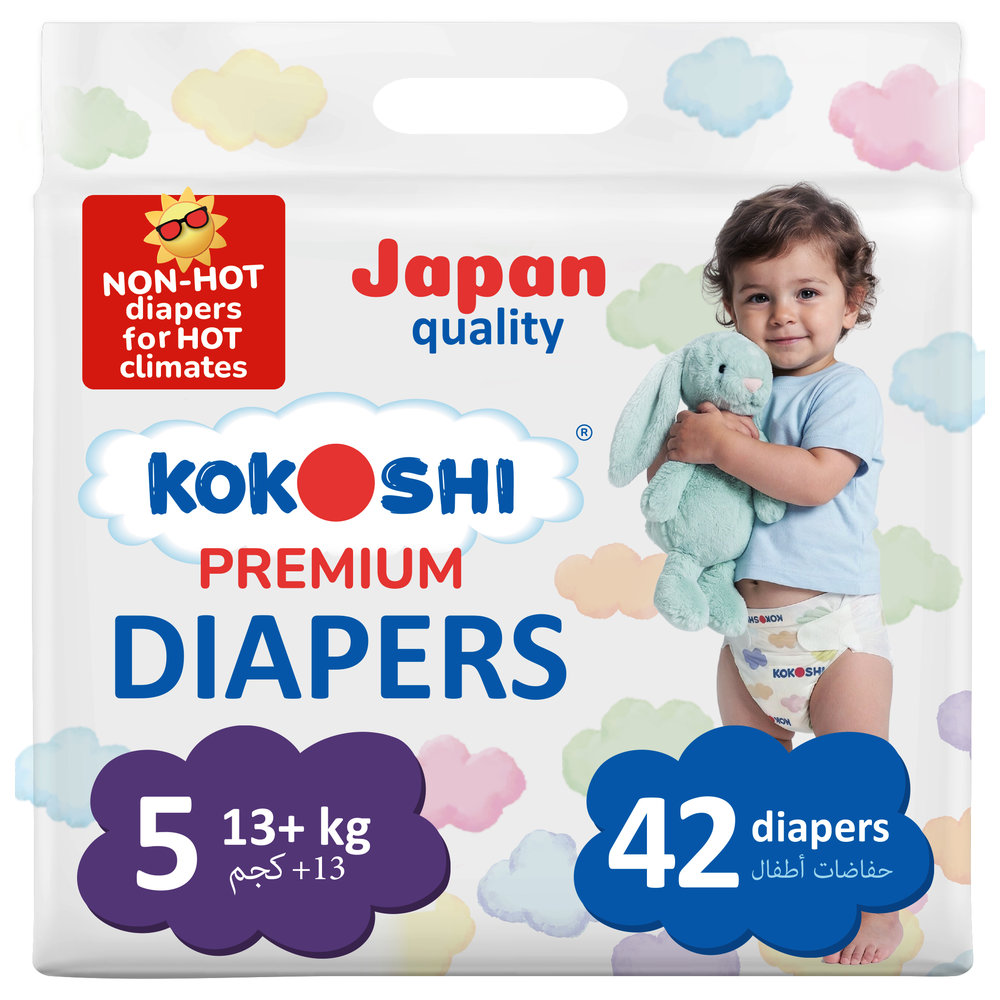 Kokoshi - Premium Baby Diapers Size 5 13+kg - Pack of 42