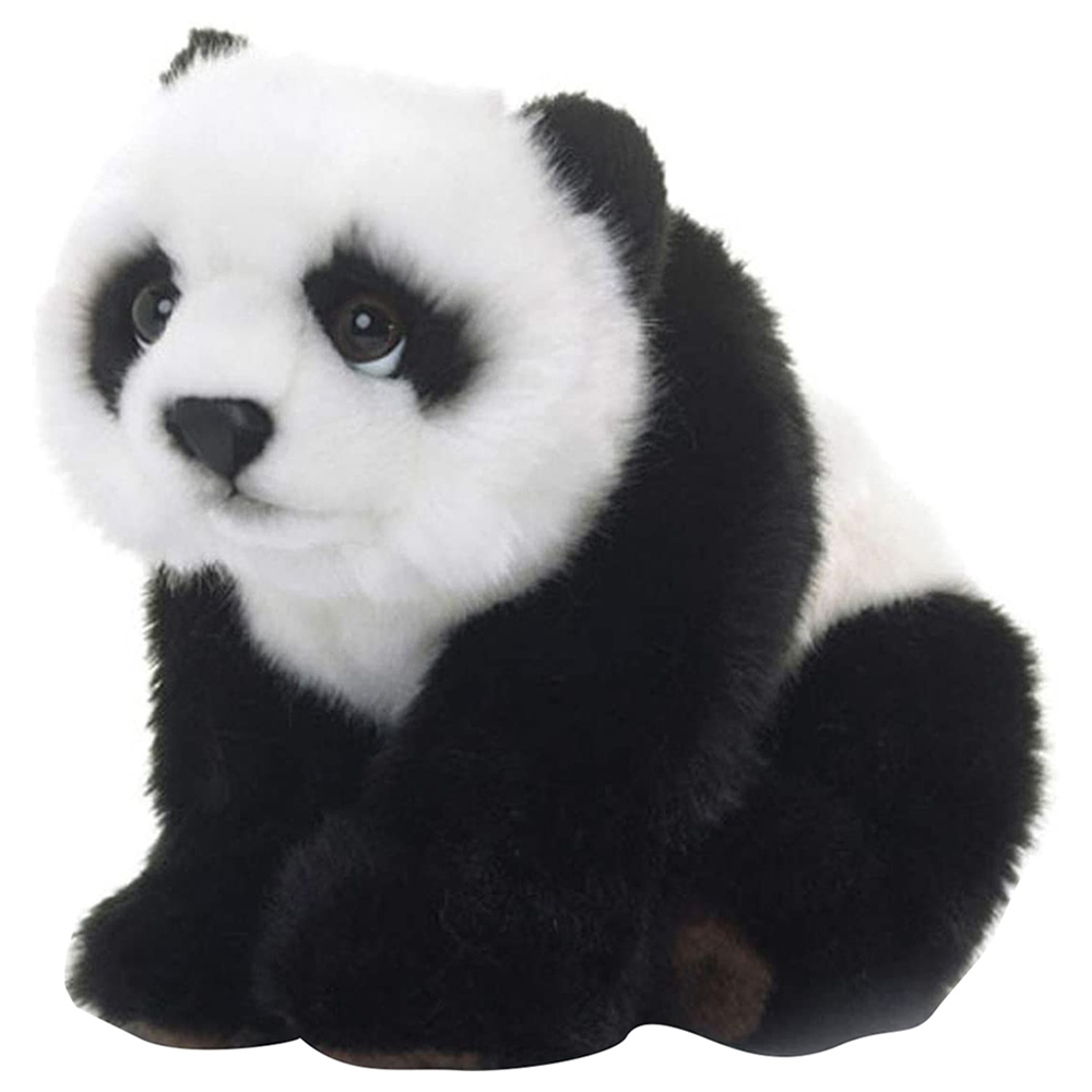 WWF - 9" Panda Floppy Plush Toy - Black
