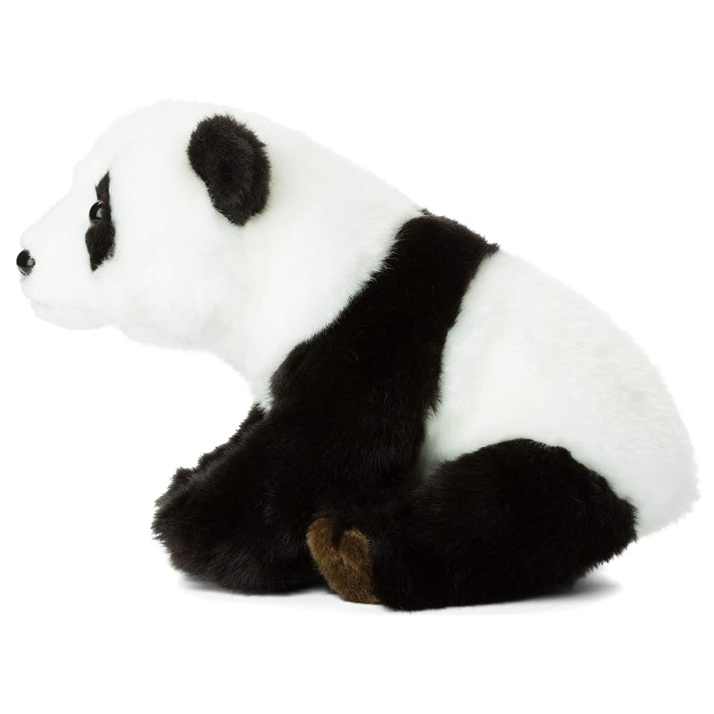 WWF - 9" Panda Floppy Plush Toy - Black