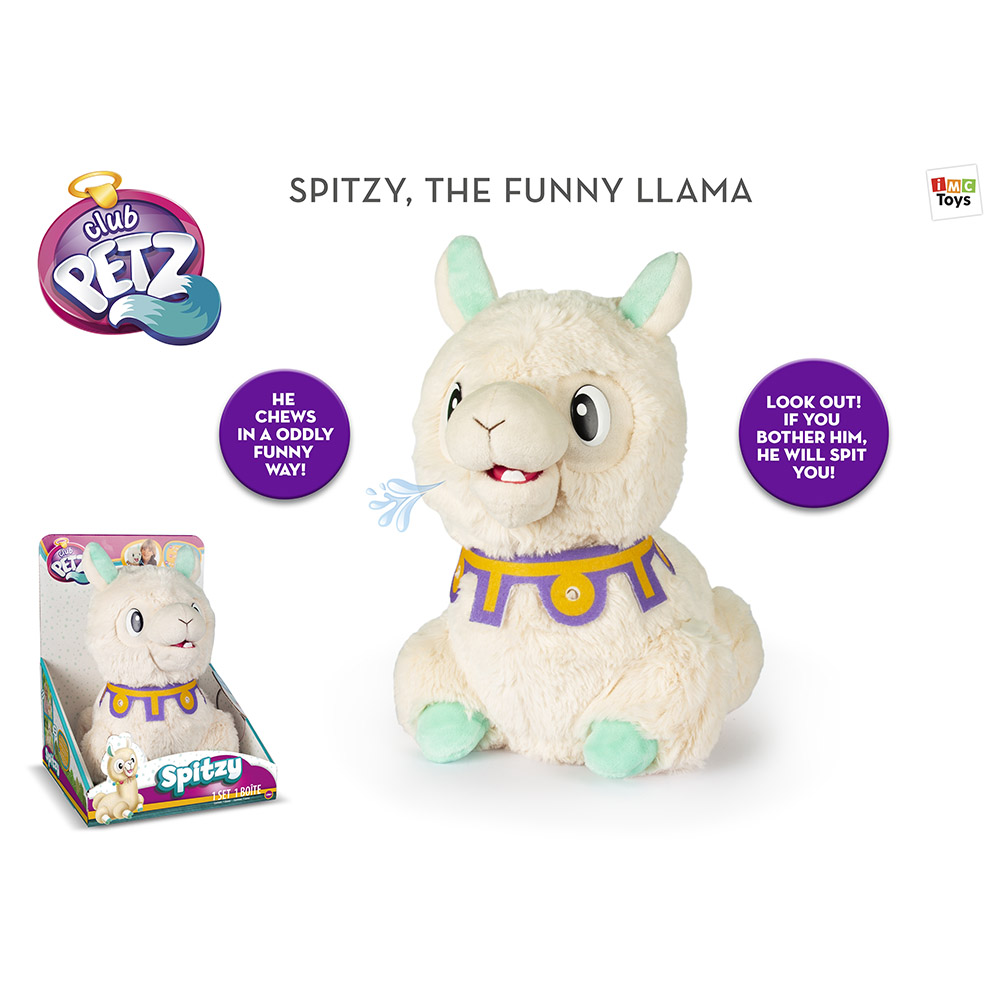 IMC Toys - Spitzy The Funny Llama - White