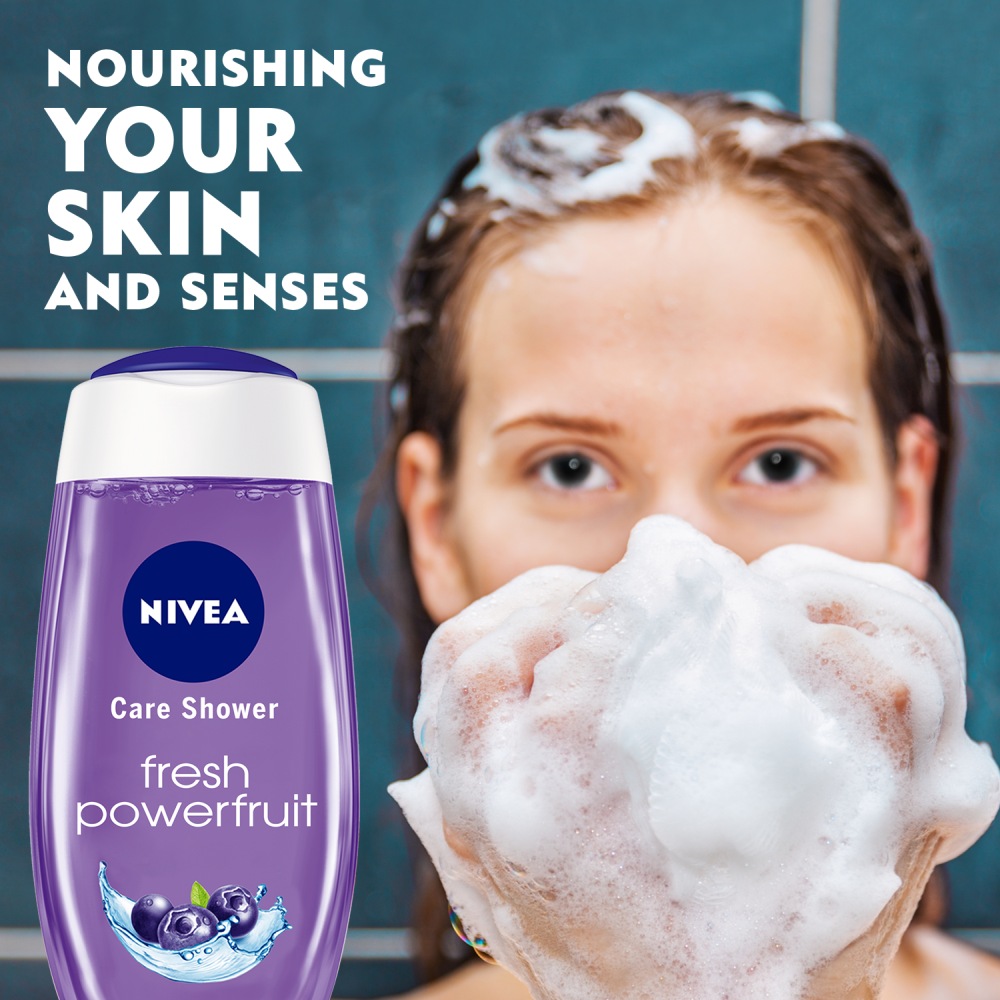 Nivea - Fresh Powerfruit Shower Gel - Blueberry Scent 250ml