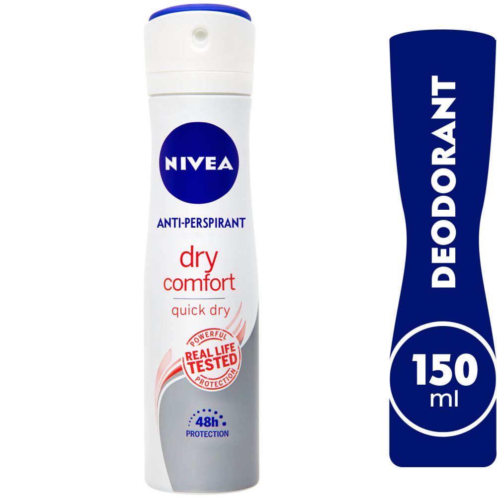 Nivea - Dry Comfort Antiperspirant Spray Quick Dry 150ml