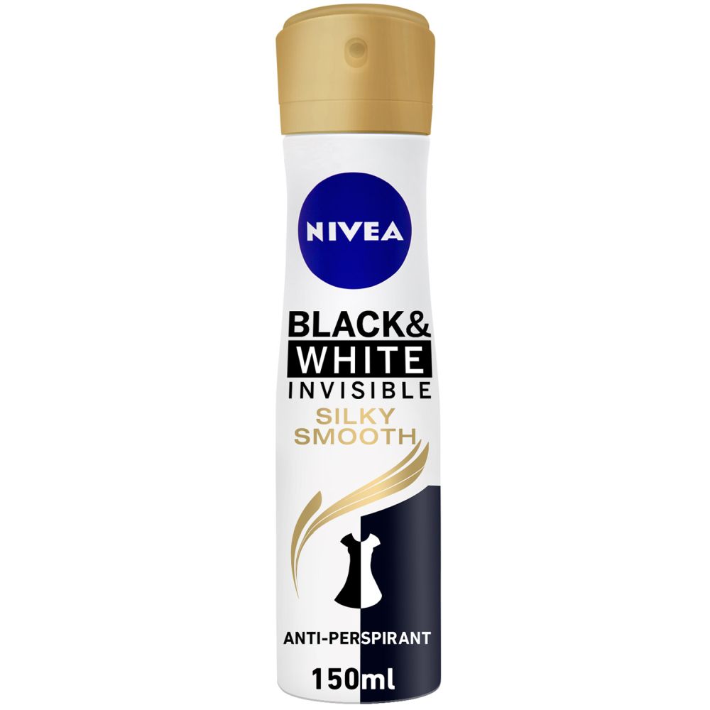 Nivea - Black & White Invisible Silky Smooth Deo Spray 150ml