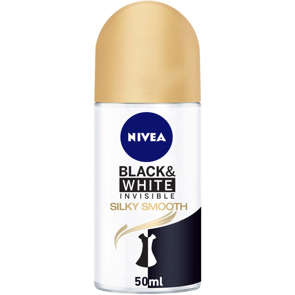 Nivea Black & White Invisible Silky Smooth Deo Roll-On 50ml