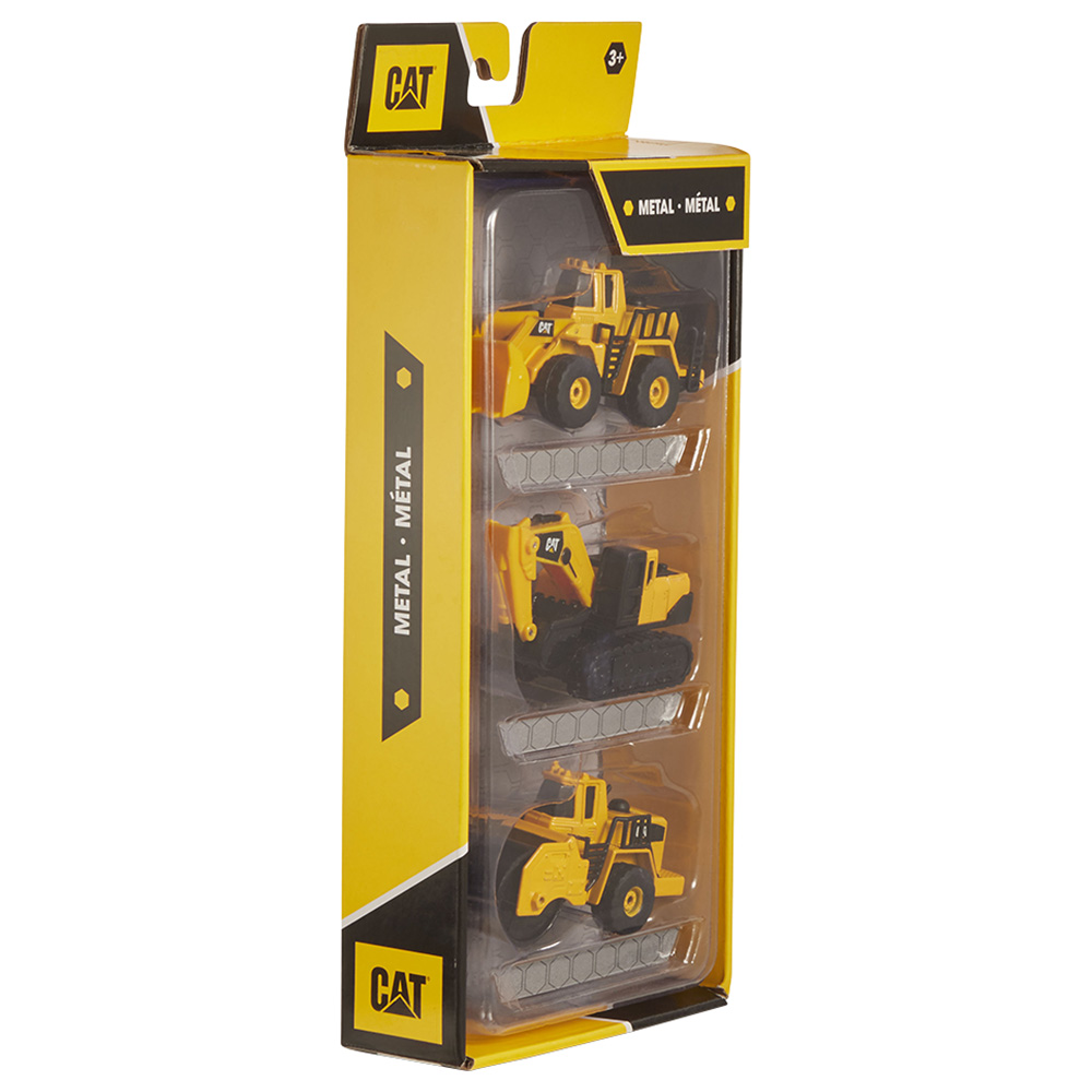 Cat Toys - Front Loader, Excavator & V Steam Roller 3Pcs-Set