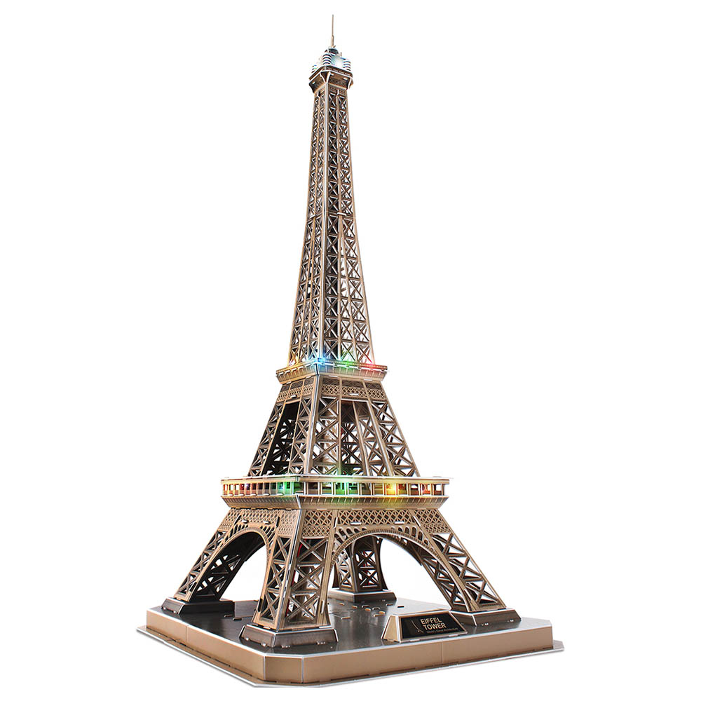 CubicFun - 3D Puzzle LED Eiffel Tower Battery Operated 84pc