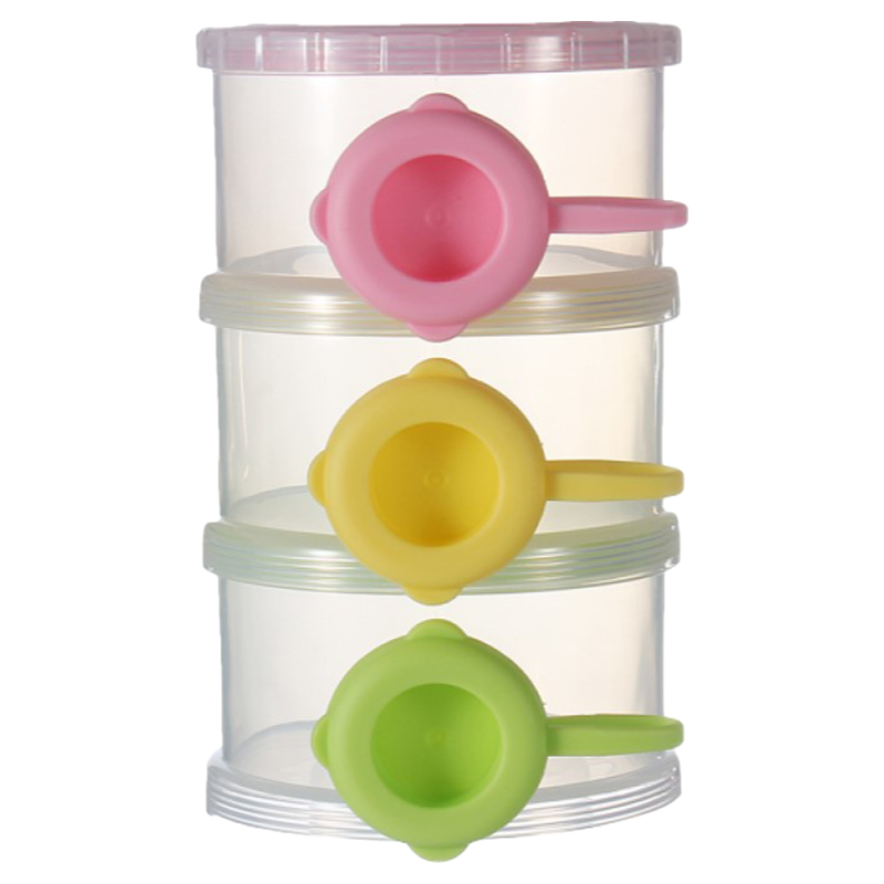 Amchi Baby 3 Layer Side Open Milk Powder Box Pink