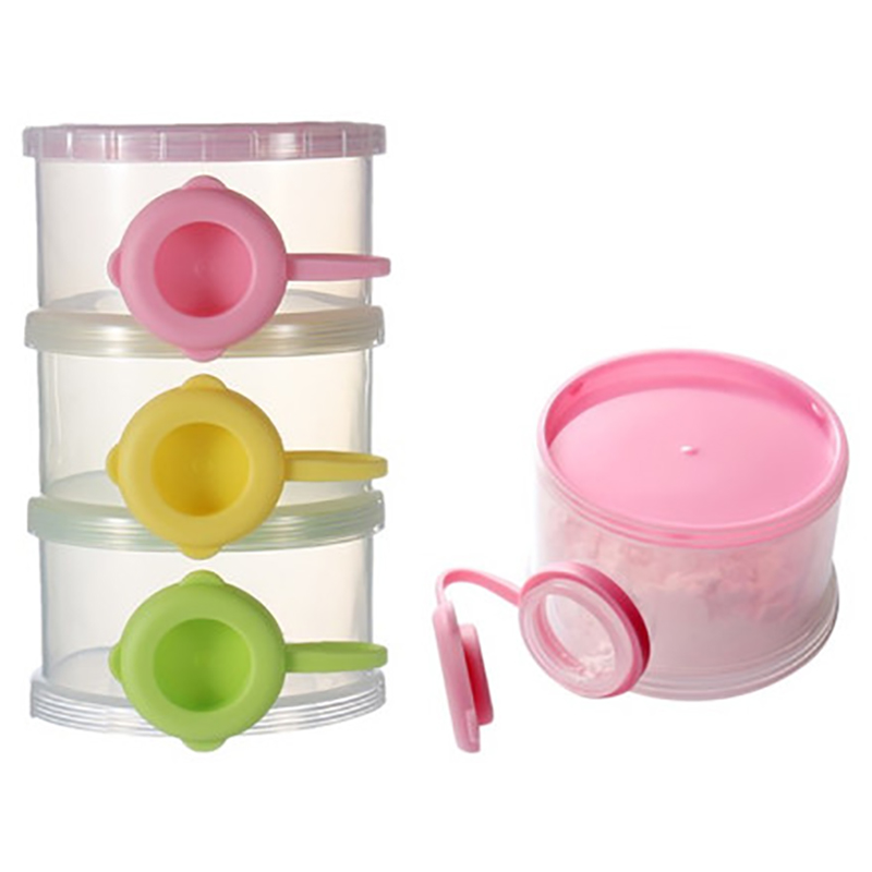 Amchi Baby 3 Layer Side Open Milk Powder Box Pink