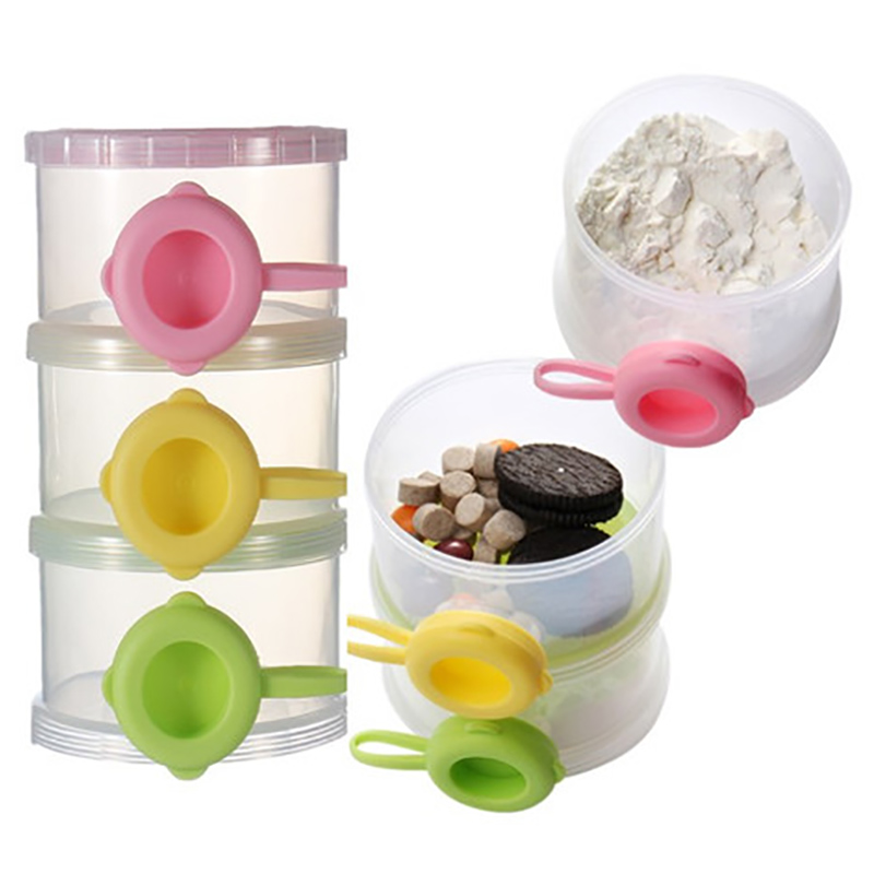 Amchi Baby 3 Layer Side Open Milk Powder Box Pink
