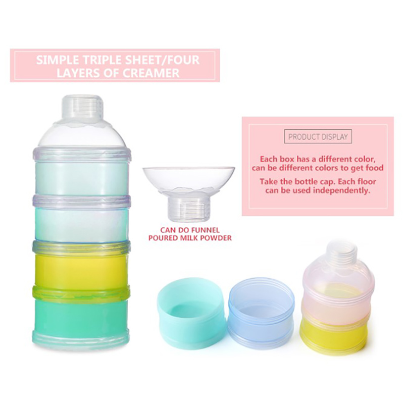 Amchi Baby 4 Layer Portable Milk Powder Box Blue
