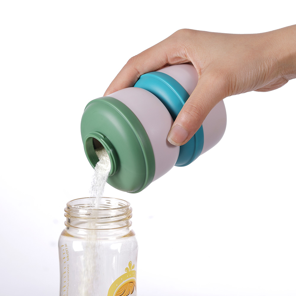 Luqu Milk Powder Container 3 Layer - Multi Color